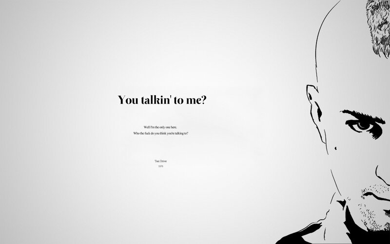 Man's Face in Profile — Black