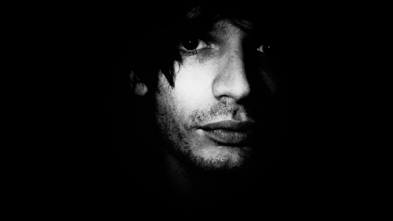 Man's Face in Shadow — Black, Dramatic, Photograph