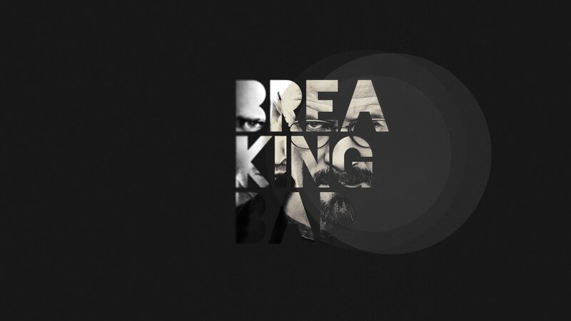 Man's Face in Text — Black