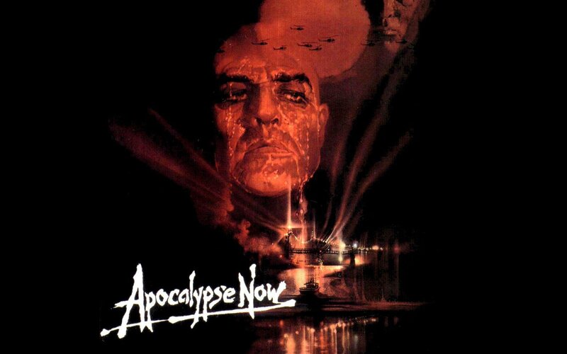 Man's Face on Apocalyptic Scene