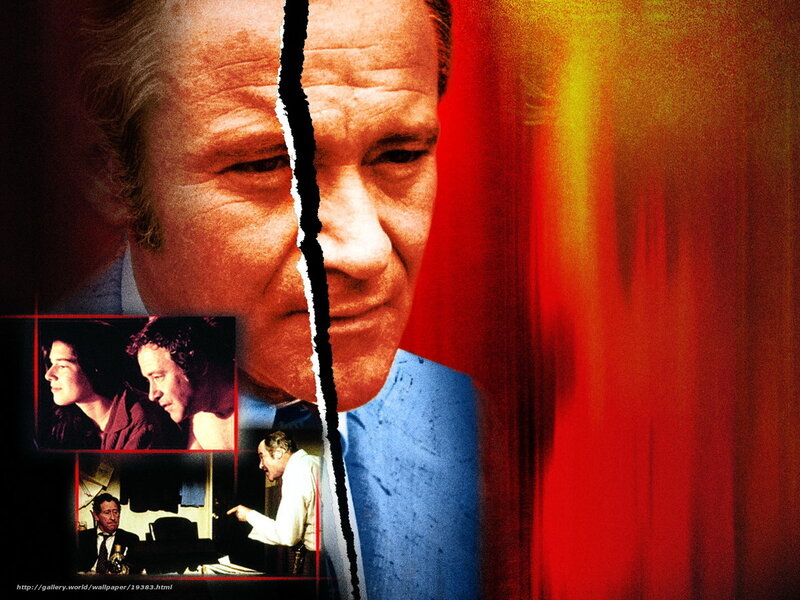 Man's Face on Poster — Red, Dramatic, Photograph