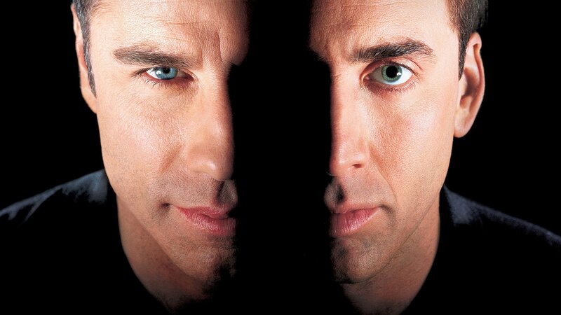 Man's Face Split in Half — Black, Dramatic, Photograph