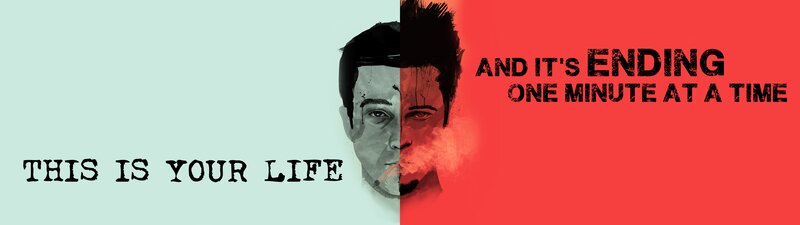 Man's Face Split in Half — Red