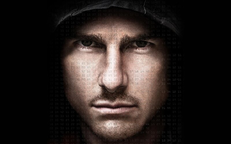 Man's Face with Numbers