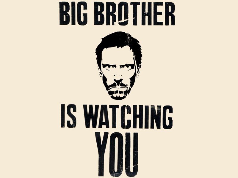 Man's Face with Text