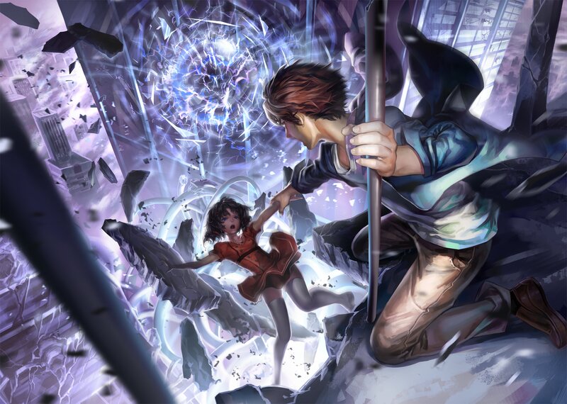 Man Saving Girl from Explosion