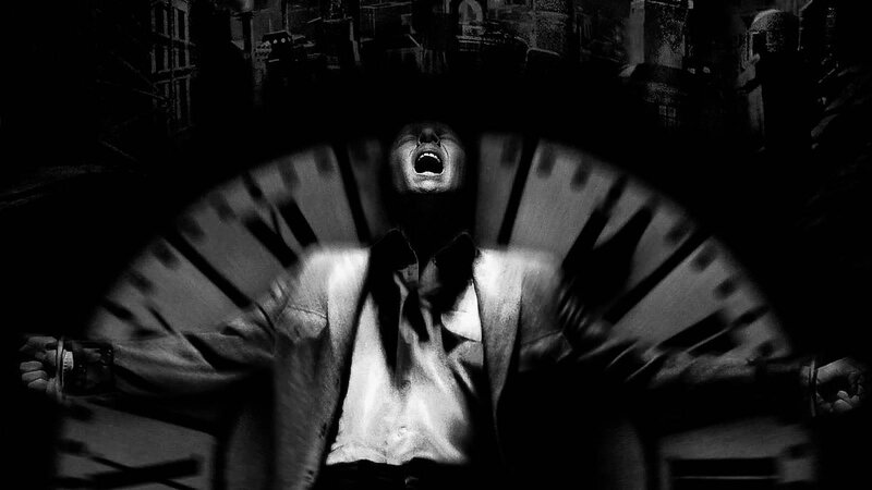Man Screaming in Dark Room
