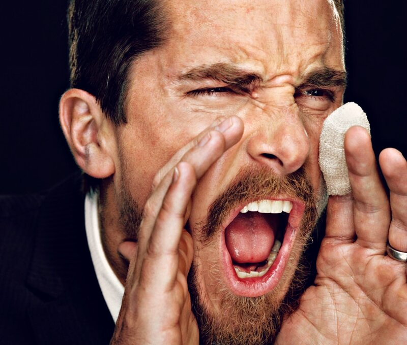 Man Screaming in Pain — Black