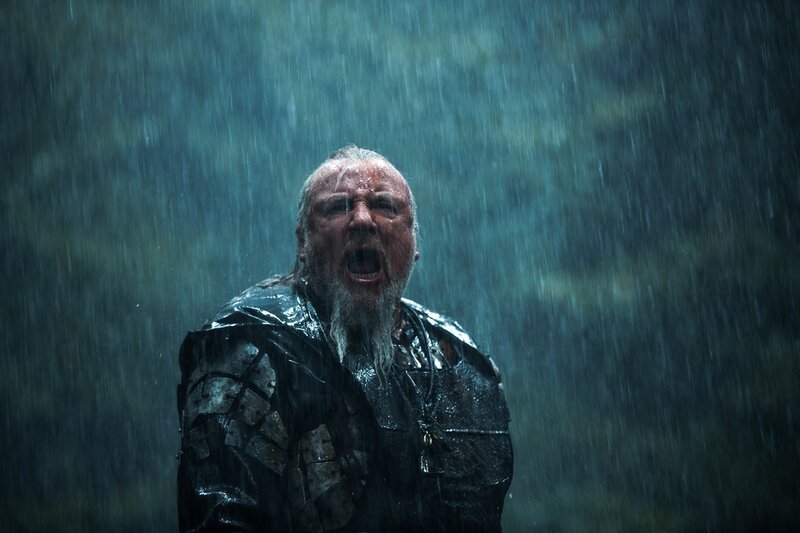 man screaming in rain