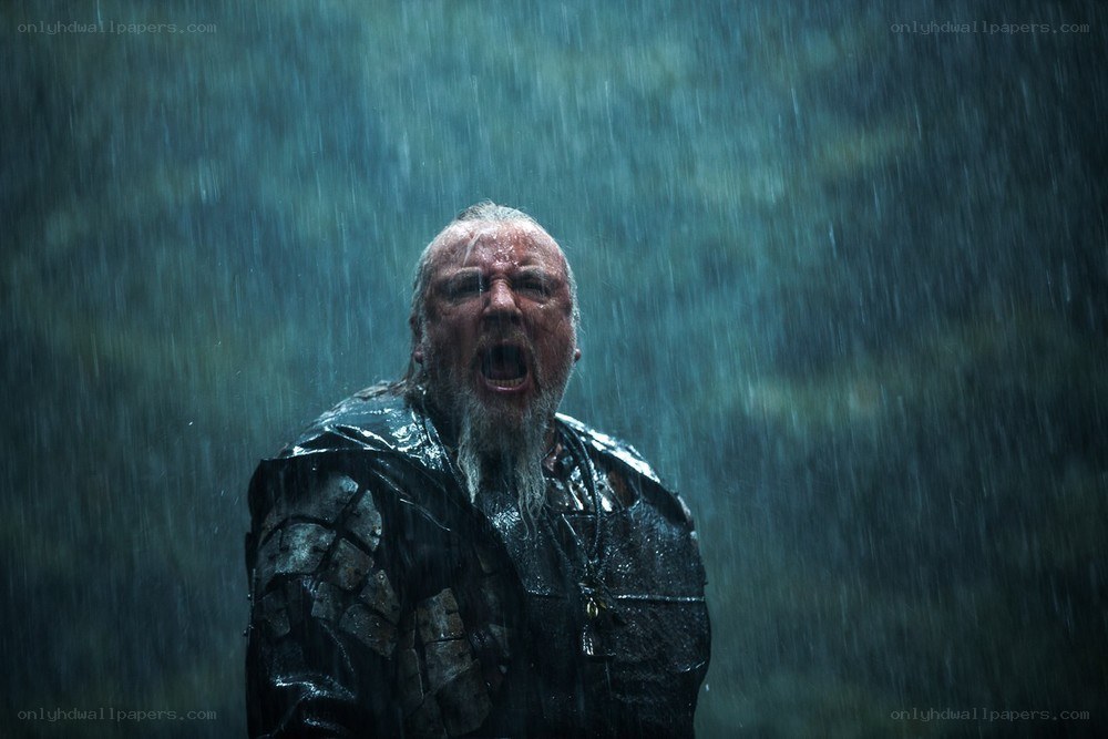 man screaming in the rain
