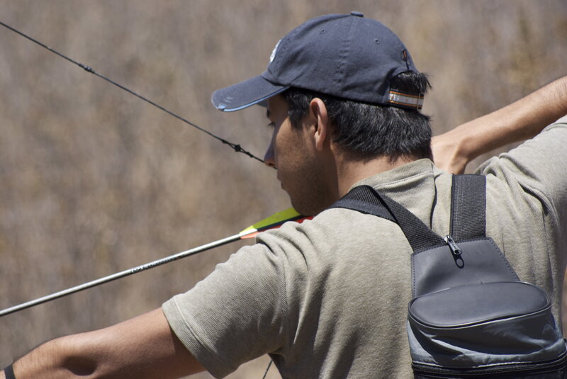 Man Shooting Bow