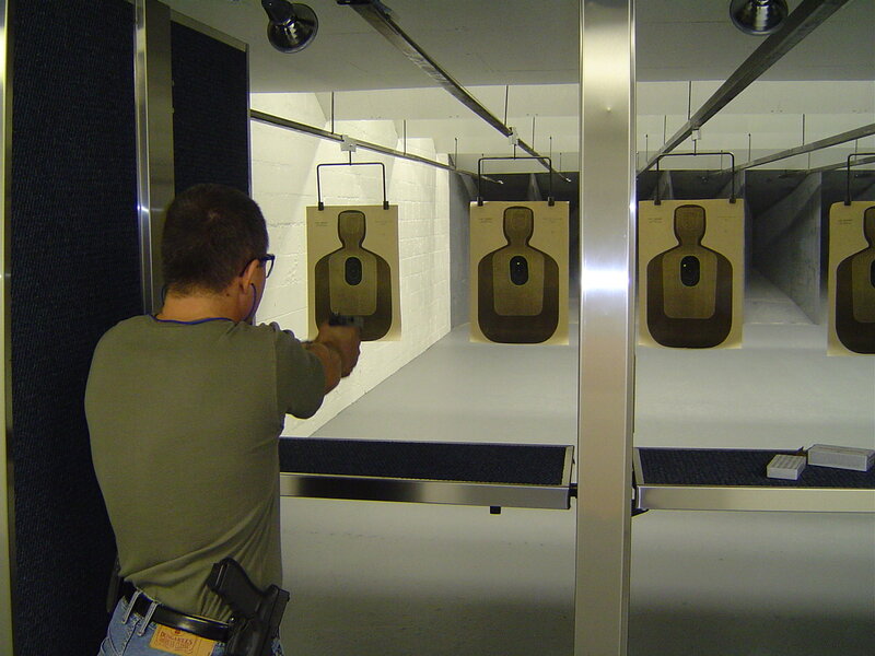 Man Shooting Handgun