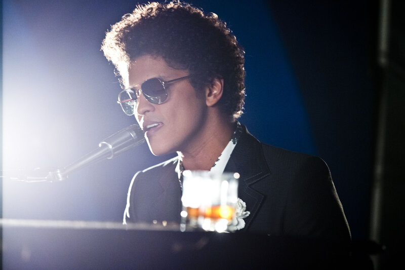 Man Singing at Piano — Black, Dramatic