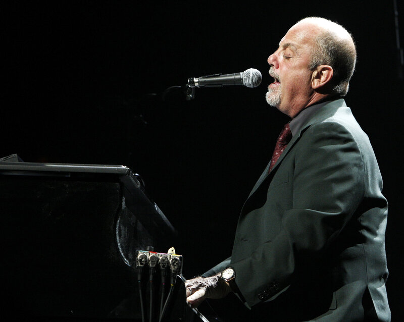 Man Singing at Piano — Black