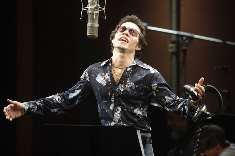 Man Singing in Studio — Black
