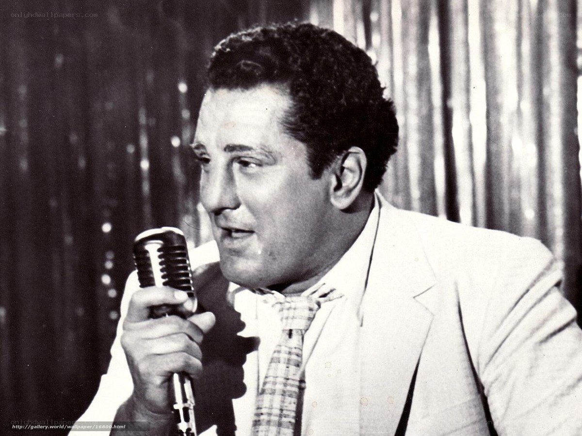 Man singing into microphone