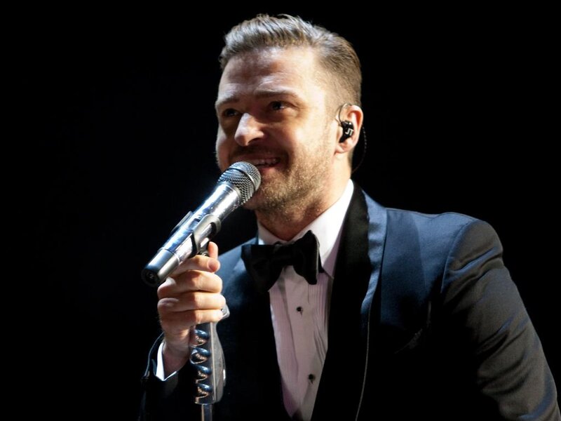 Man Singing into Microphone — Black, Dramatic, Night, Photograph, Tuxedo