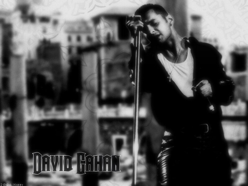 Man Singing into Microphone — Black, Dramatic, Photograph, Cityscape