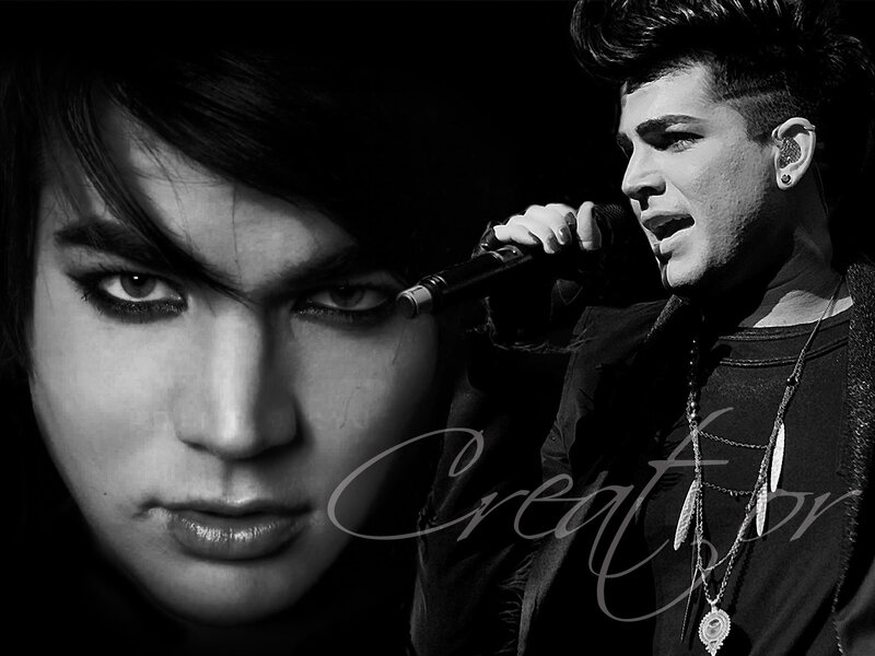 Man Singing into Microphone — Black, Dramatic, Photograph, Necklace