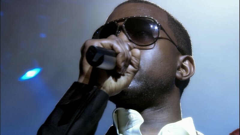 Man Singing into Microphone — Black, Dramatic, Photograph, Sunglasses