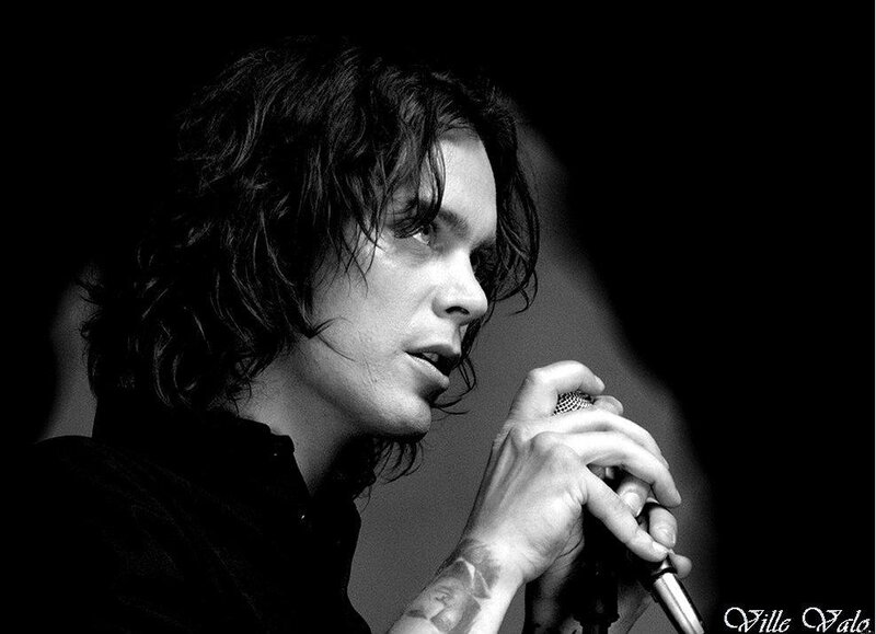 Man Singing into Microphone — Black, Dramatic, Photograph, Tattoo, White