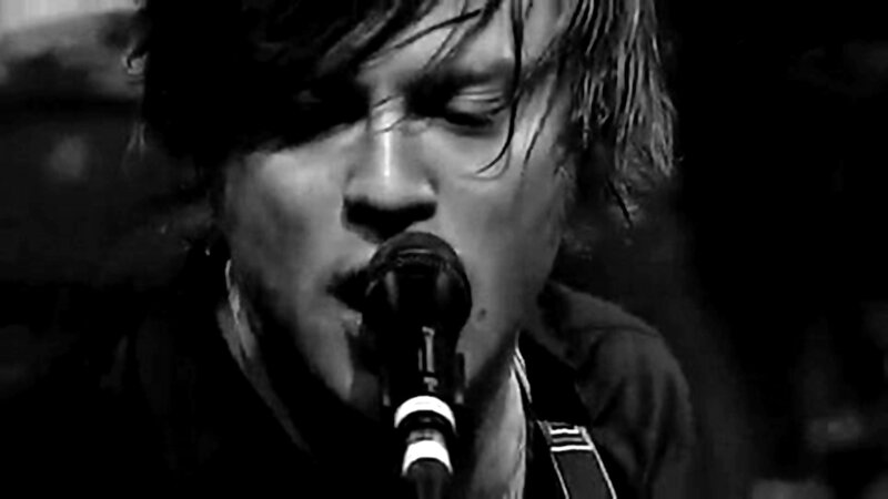 Man Singing into Microphone — Black, Intense
