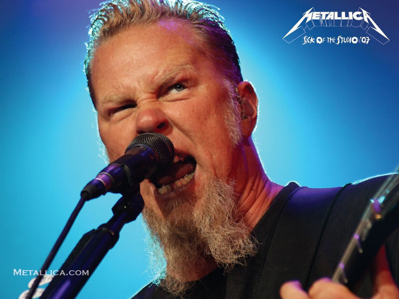 Man Singing into Microphone — Blue, Intense, Photograph, Guitar, Beard