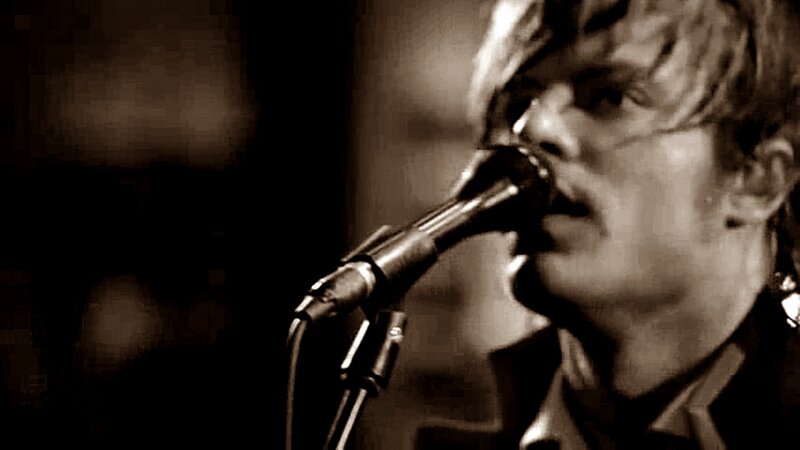 Man Singing into Microphone — Brown
