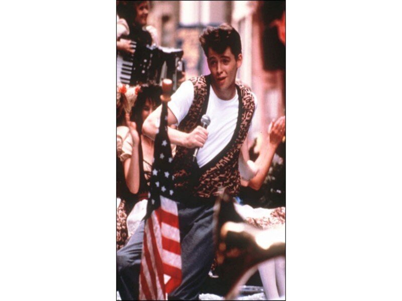 Man Singing on Parade
