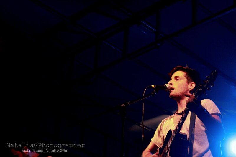 Man Singing on Stage — Blue, Dramatic, Night