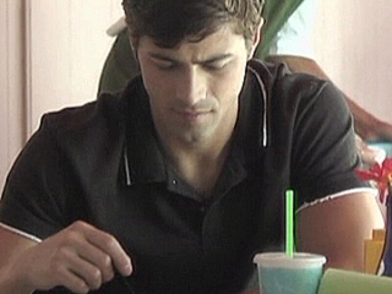 man sitting at a table