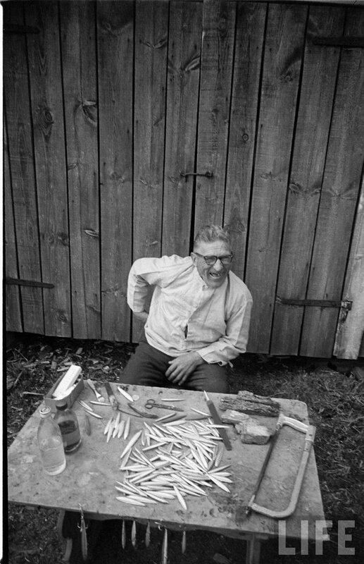 Man Sitting at Table — Black, Documentary