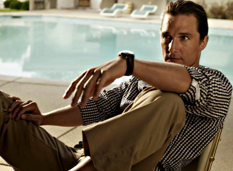 Man Sitting by Pool