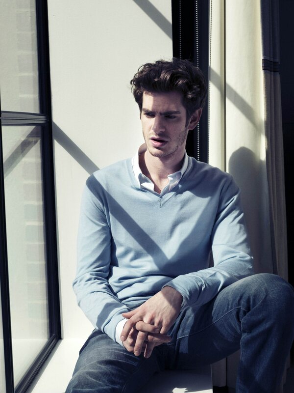 Man Sitting by Window — Blue, Contemplative