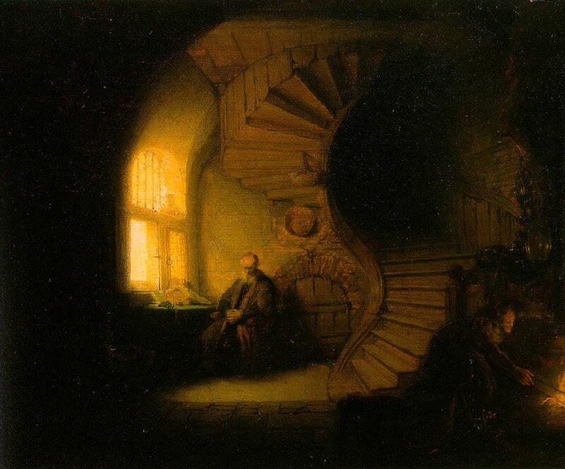 Man Sitting by Window — Yellow