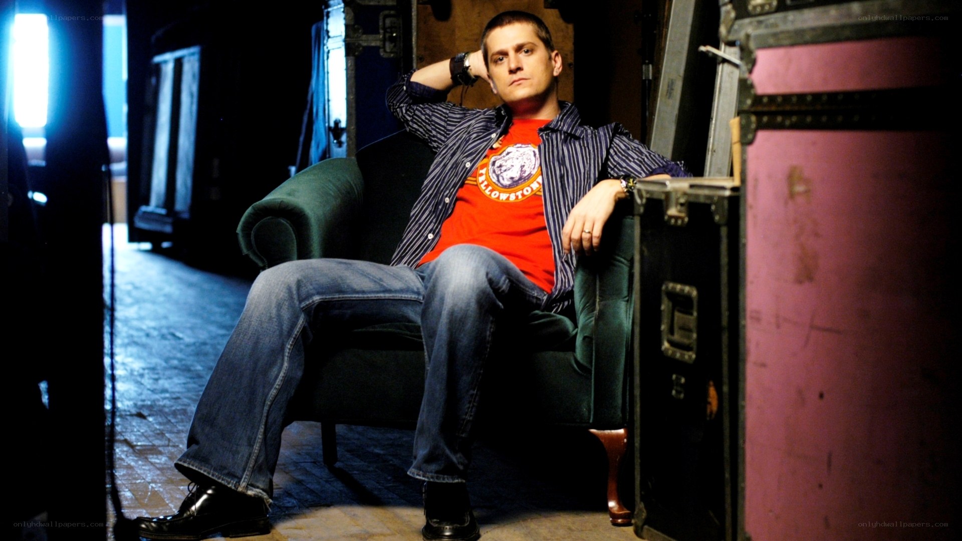 man sitting in a chair