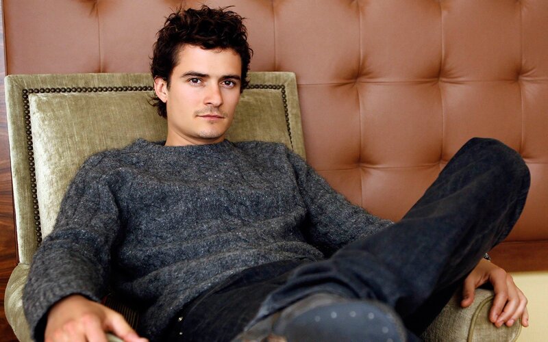 Man Sitting in Armchair — Gray, Relaxed, Photograph, Sweater