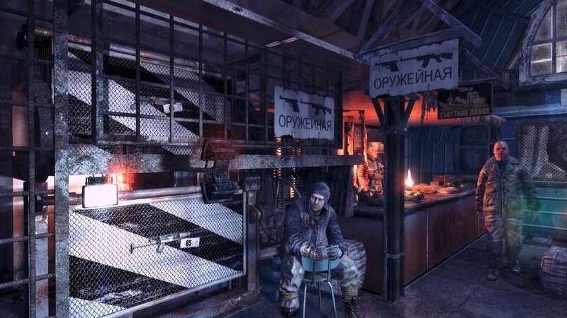 Man Sitting in Bunker