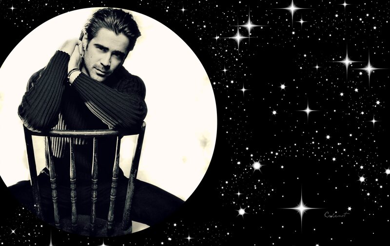 Man Sitting in Chair — Black, Dramatic, Night