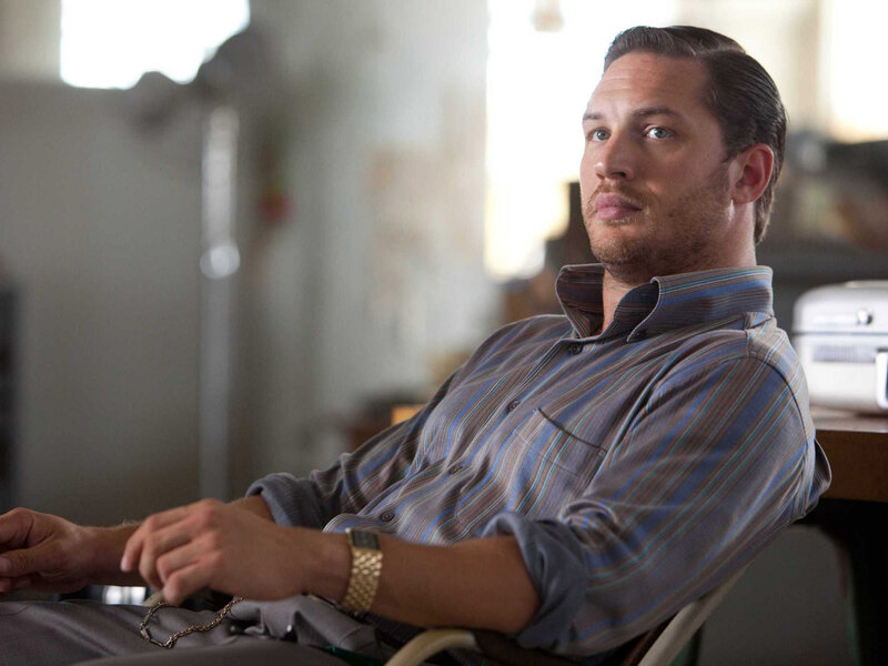 Man Sitting in Chair — Blue