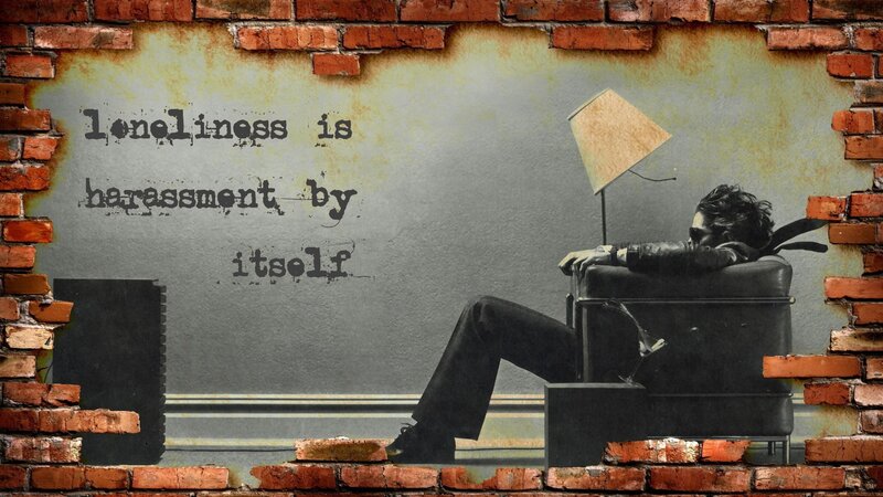Man Sitting in Chair — Gray, Melancholic
