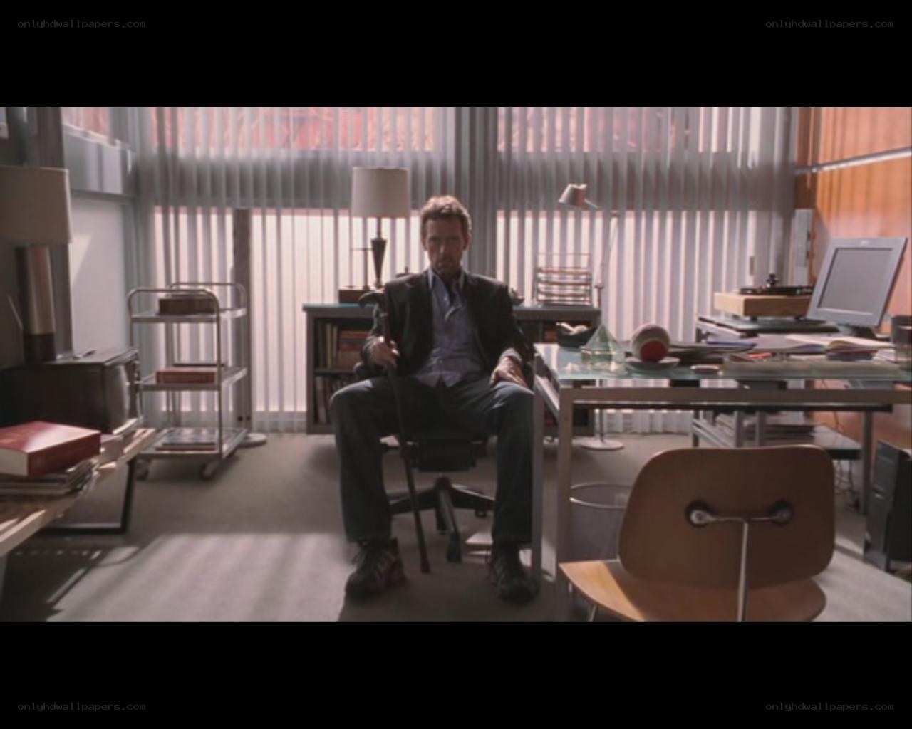 man sitting in office chair