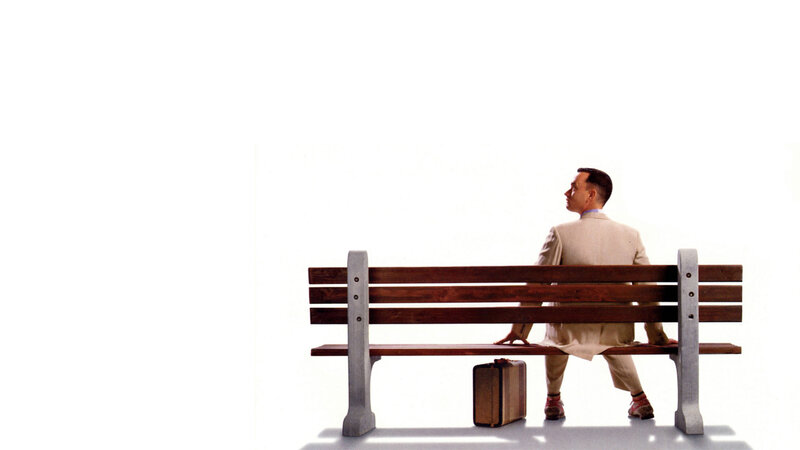 man sitting on a bench