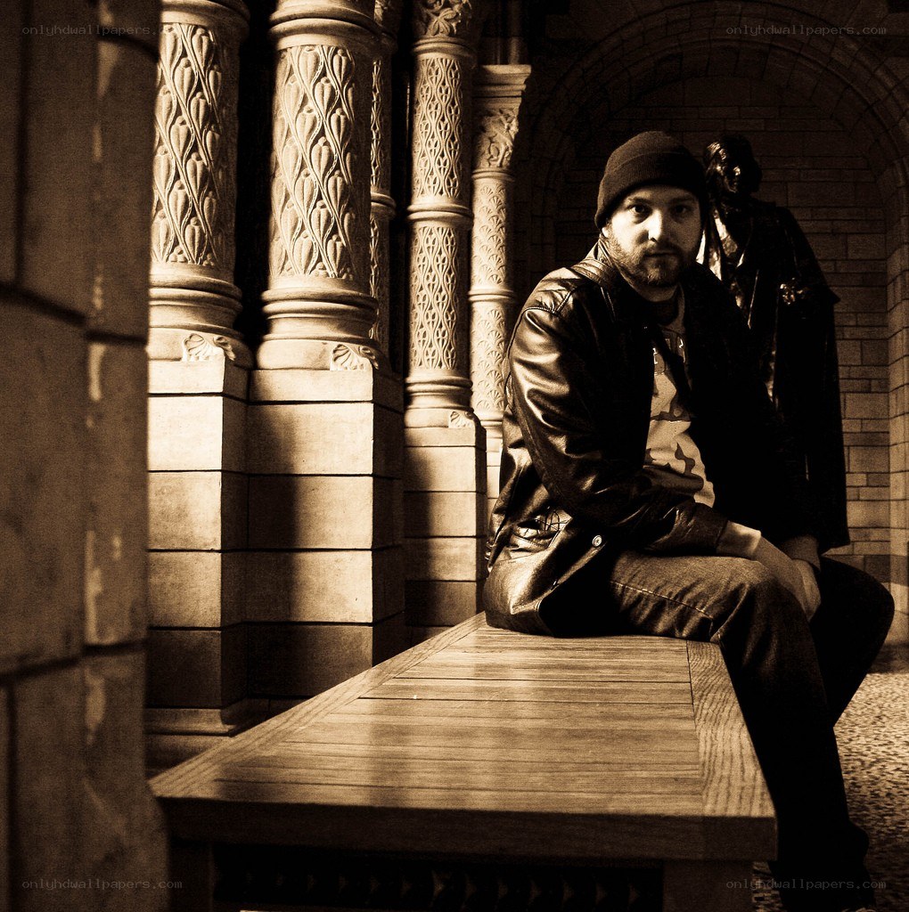 Man sitting on a bench