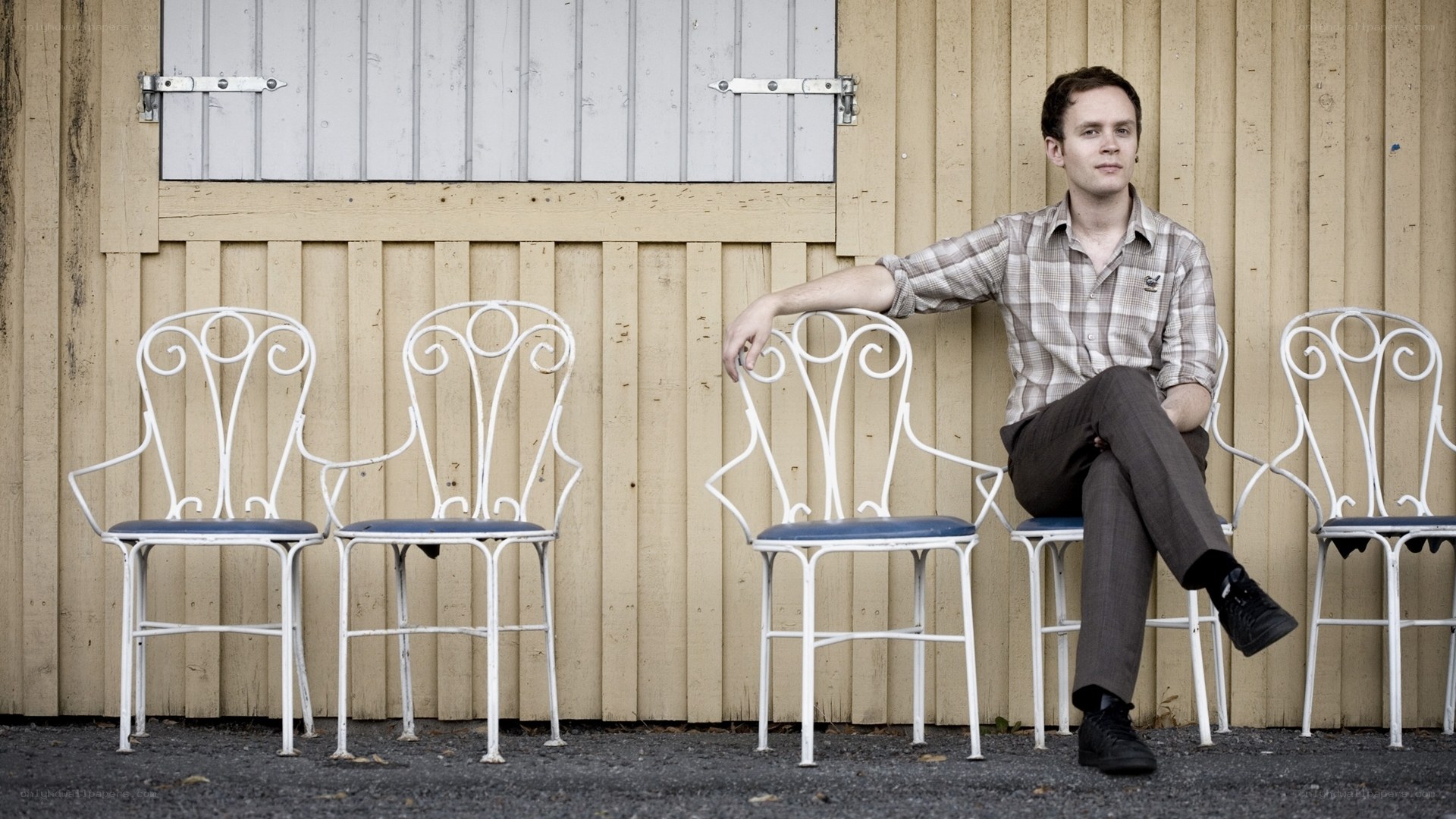 Man sitting on a chair