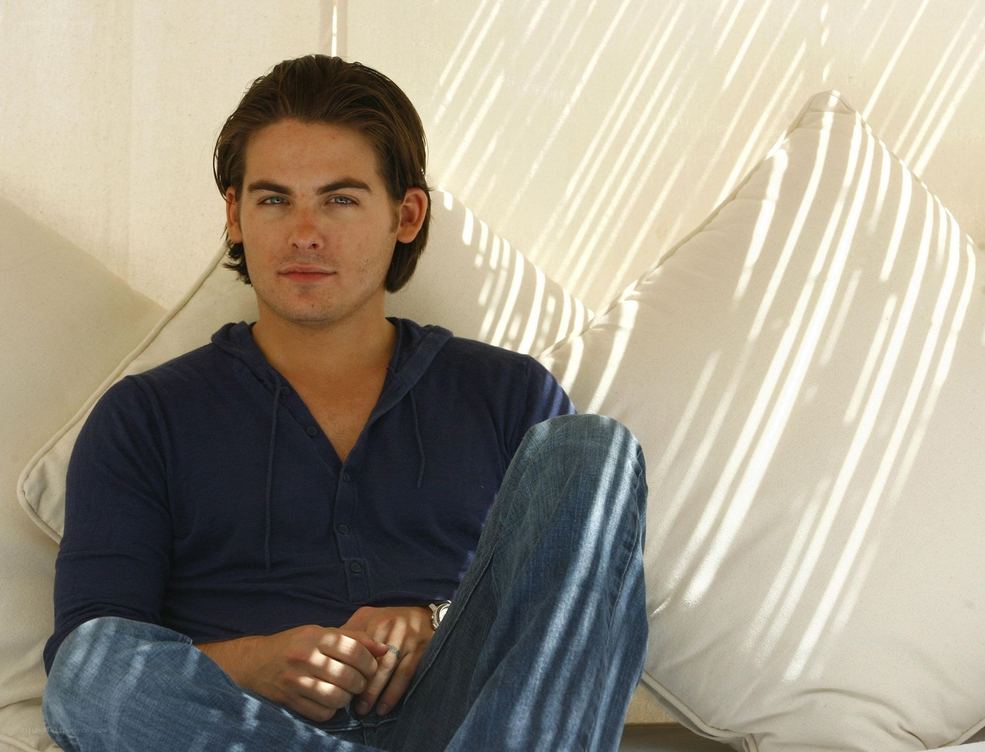 man sitting on a couch