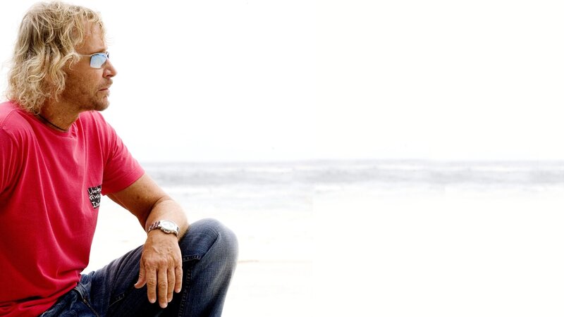 Man sitting on beach