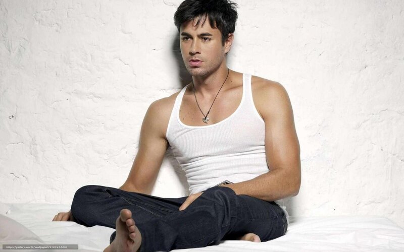 Man Sitting on Bed — White, Neutral