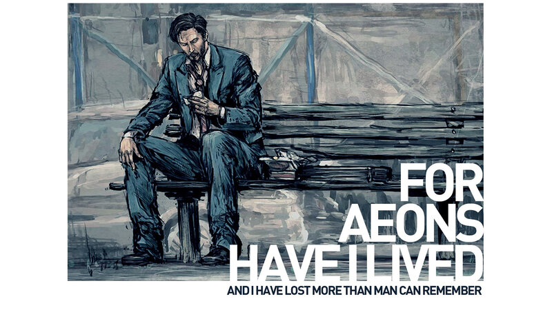 man sitting on bench