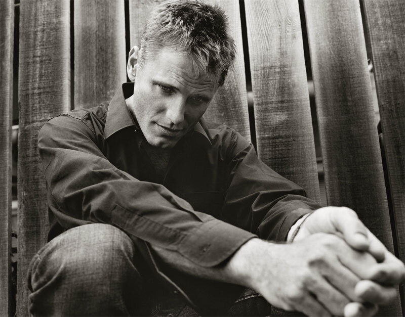 Man Sitting on Bench — Black, Contemplative